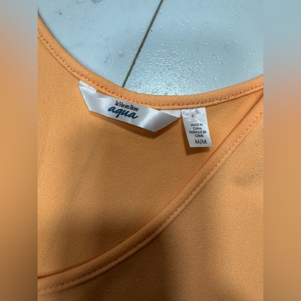 La Vie En Rose Peach Swim Coverup, size medium - Picture 4 of 8